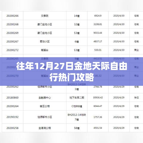 金地天际自由行，年末热门攻略揭秘