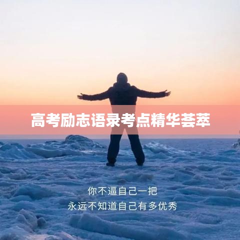 高考励志语录考点精华荟萃