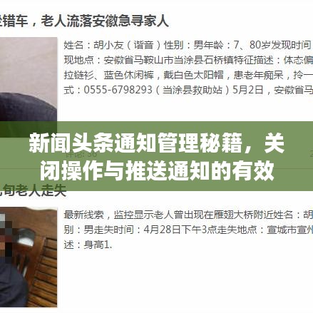 新闻头条通知管理秘籍，关闭操作与推送通知的有效管理指南