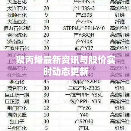 聚丙烯最新资讯与股价实时动态更新