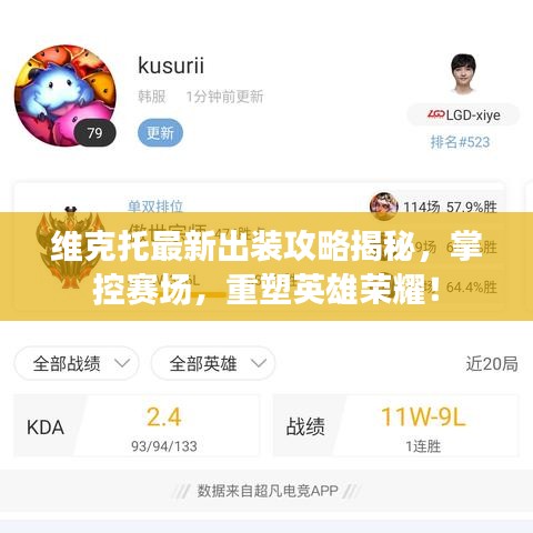 维克托最新出装攻略揭秘，掌控赛场，重塑英雄荣耀！